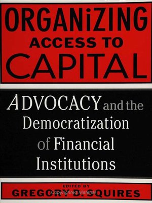 cover image of Organizing Access to Capital